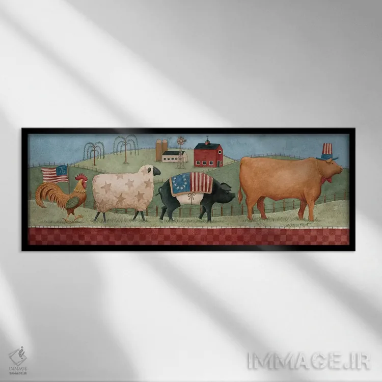 تابلو دکوراتیو غرور سرزمین مرکزی اثر ترزا کوگوت - نمای قابدار مشکی