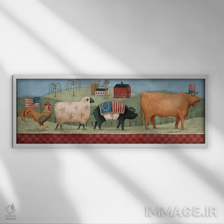 تابلو دکوراتیو غرور سرزمین مرکزی اثر ترزا کوگوت - نمای قابدار سفید