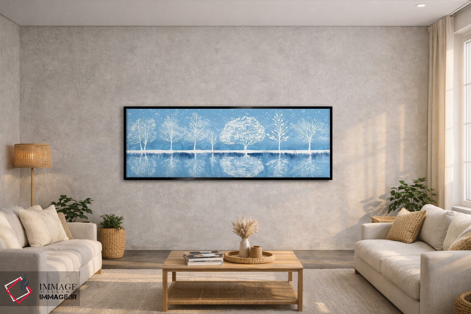 تابلو دکوراتیو سواحل زمستانی اثر توماس لیتل - D4B