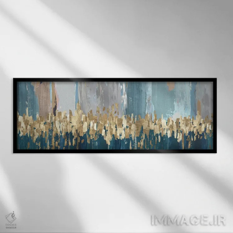 تابلو دکوراتیو نور ستارگان اثر تام ریوز - نمای قابدار مشکی