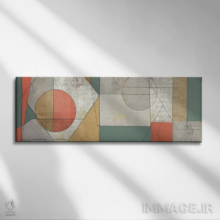 تابلو دکوراتیو هندسه زندگی اثر تام ریوز - نمای روبهرو روی دیوار
