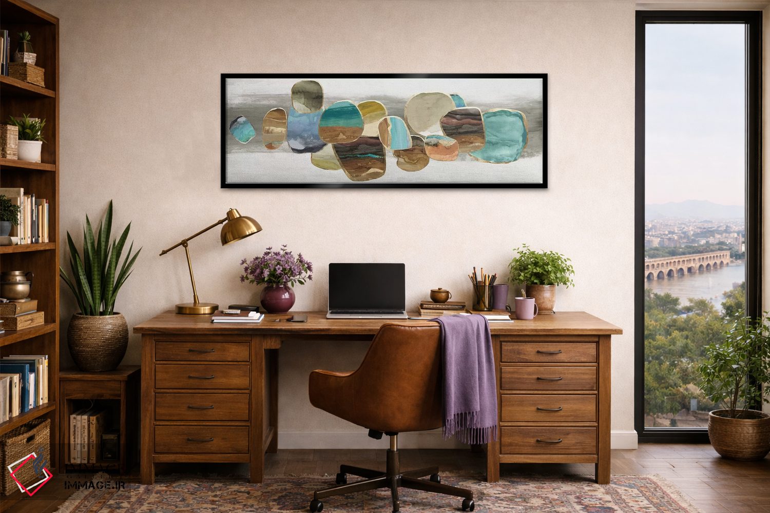 تابلو دکوراتیو سنگ های زراندود I اثر تام ریوز - D3B