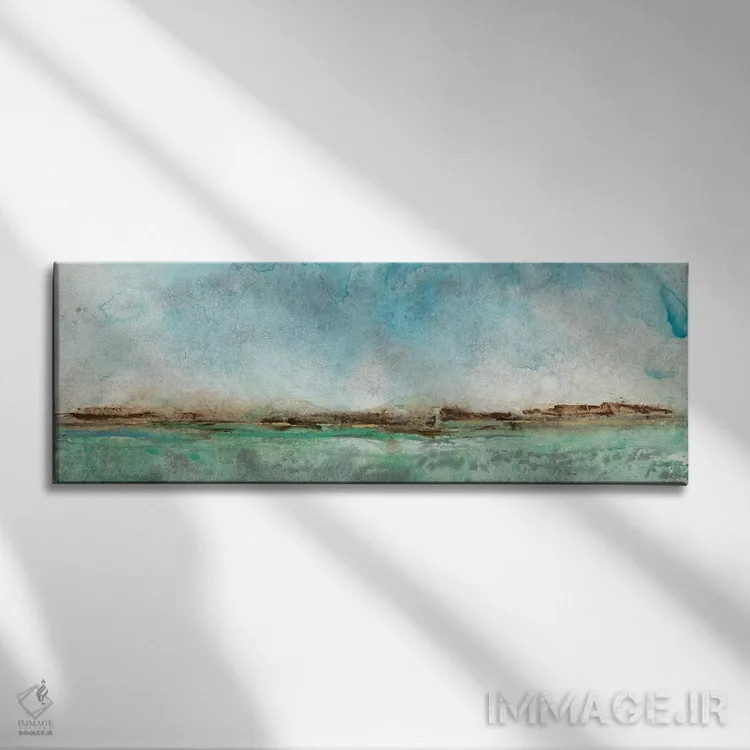 تابلو مینیمال فرسنگ ها دور از هر جا II اثر تیم اوتول - نمای روبهرو روی دیوار