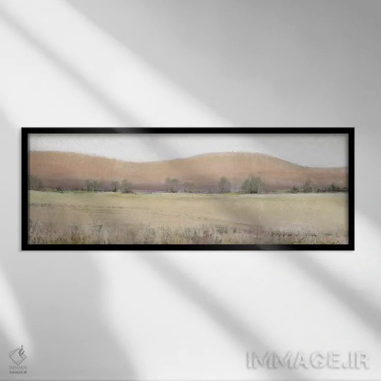 تابلو دکوراتیو گرمای خشک ۲ اثر تیم اوتول - نمای قابدار مشکی
