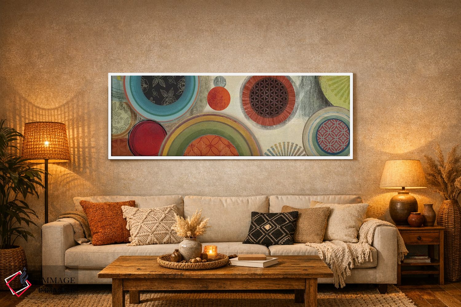 تابلو انتزاعی آشوب I اثر تام ریوز - D5W