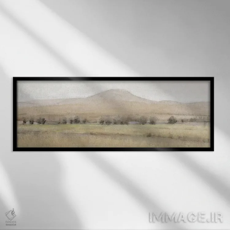 تابلو دکوراتیو گرمای خشک ۱ اثر تیم اوتول - نمای قابدار مشکی