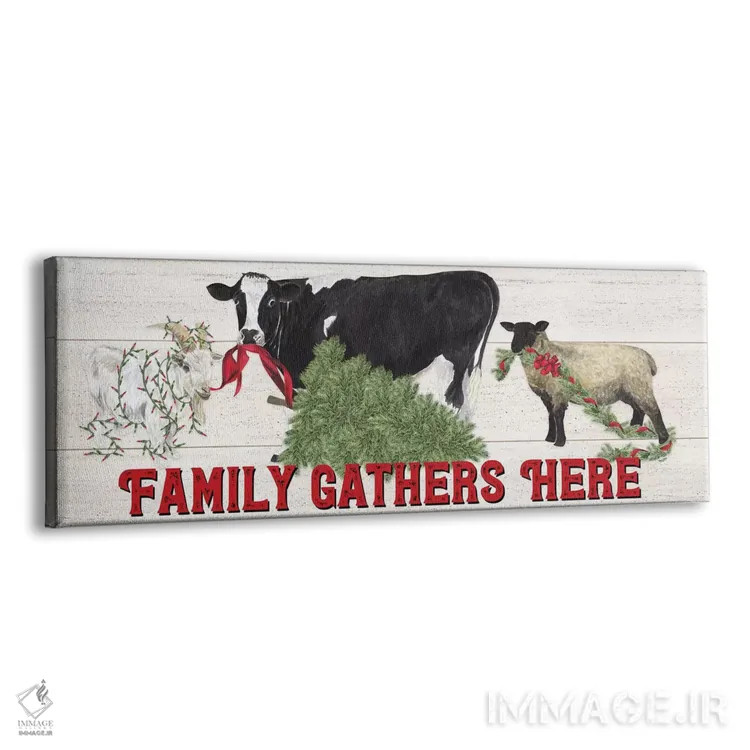 تابلو دکوراتیو کریسمس در مزرعه اثر تارا رید - نمای پرسپکتیو محصول