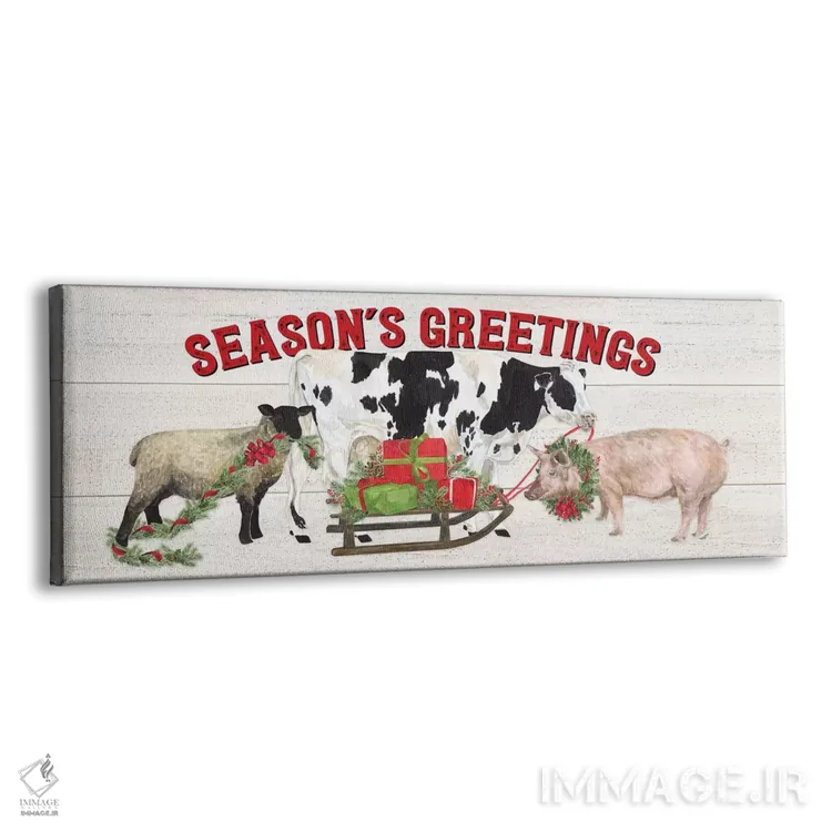 تابلو دکوراتیو کریسمس در مزرعه اثر تارا رید - نمای پرسپکتیو محصول