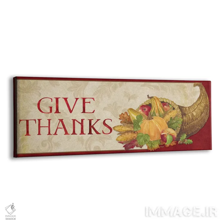 تابلو دکوراتیو برداشت پاییزی - تابلوی سپاسگزاری اثر تارا رید - نمای پرسپکتیو محصول