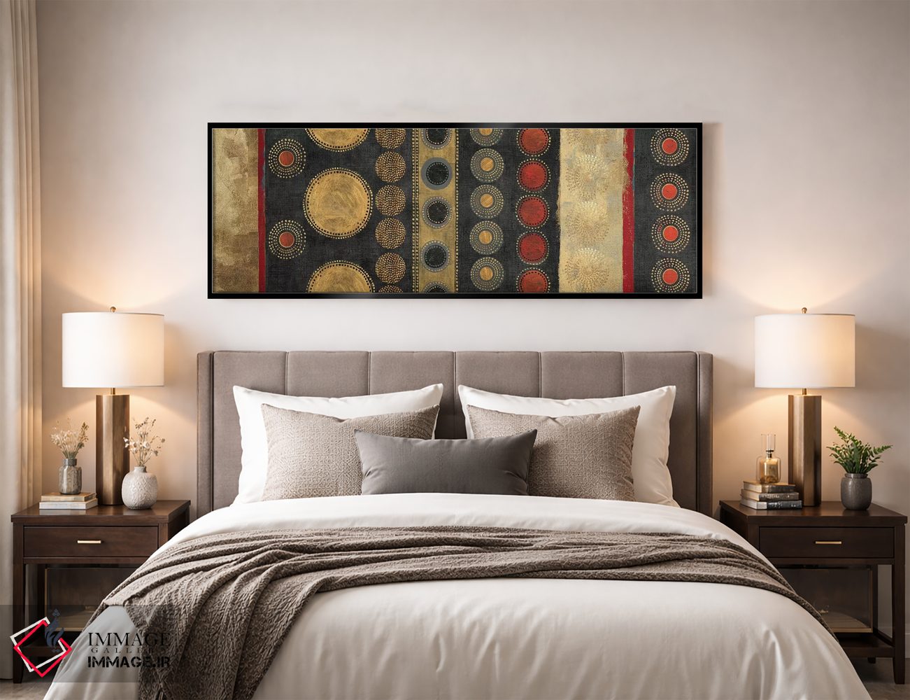 تابلو انتزاعی طلایی کلیمت اثر تام ریوز - D5B