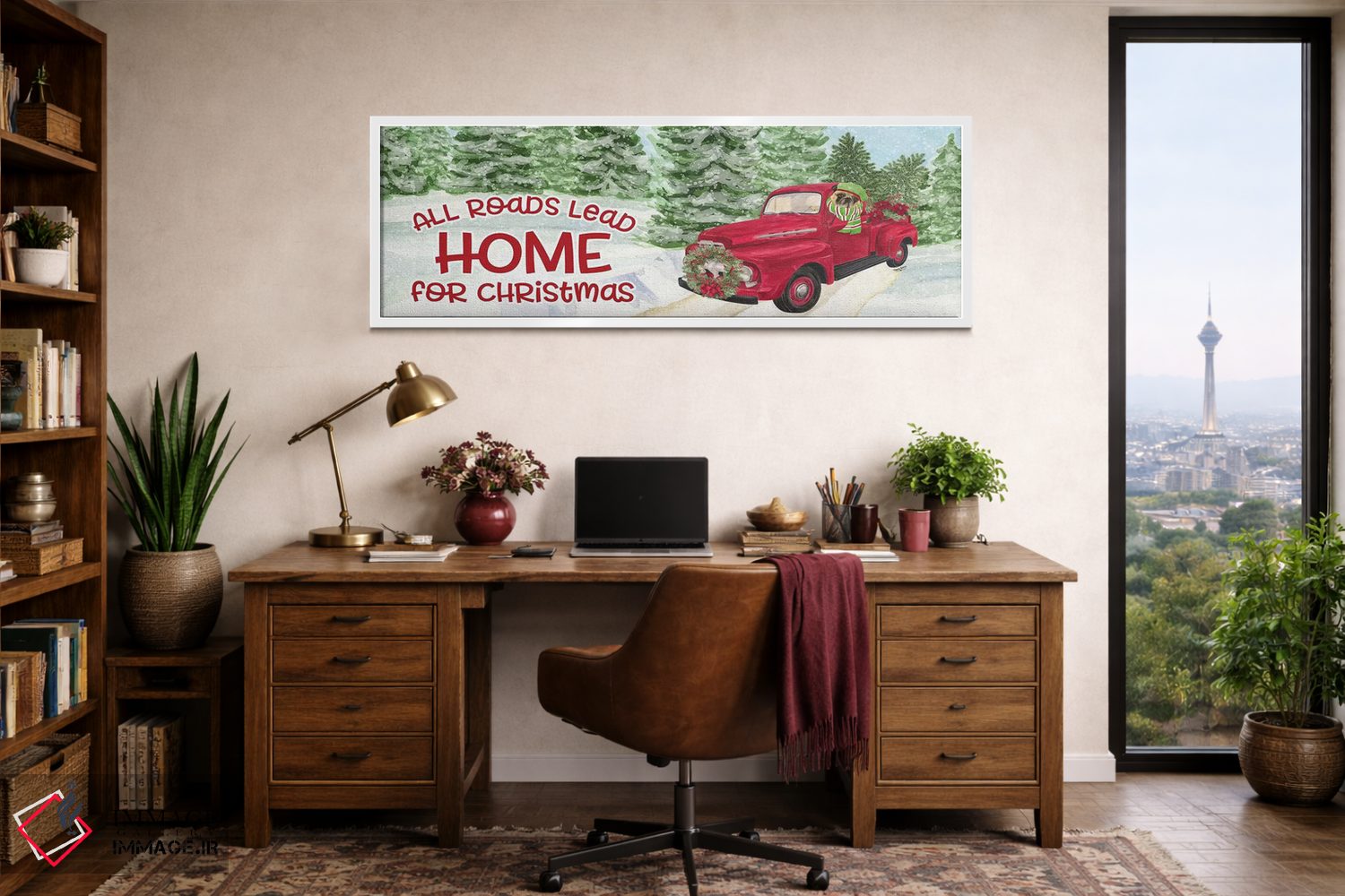 تابلو دکوراتیو روزهای سگی کریسمس اثر تارا رید - D1W