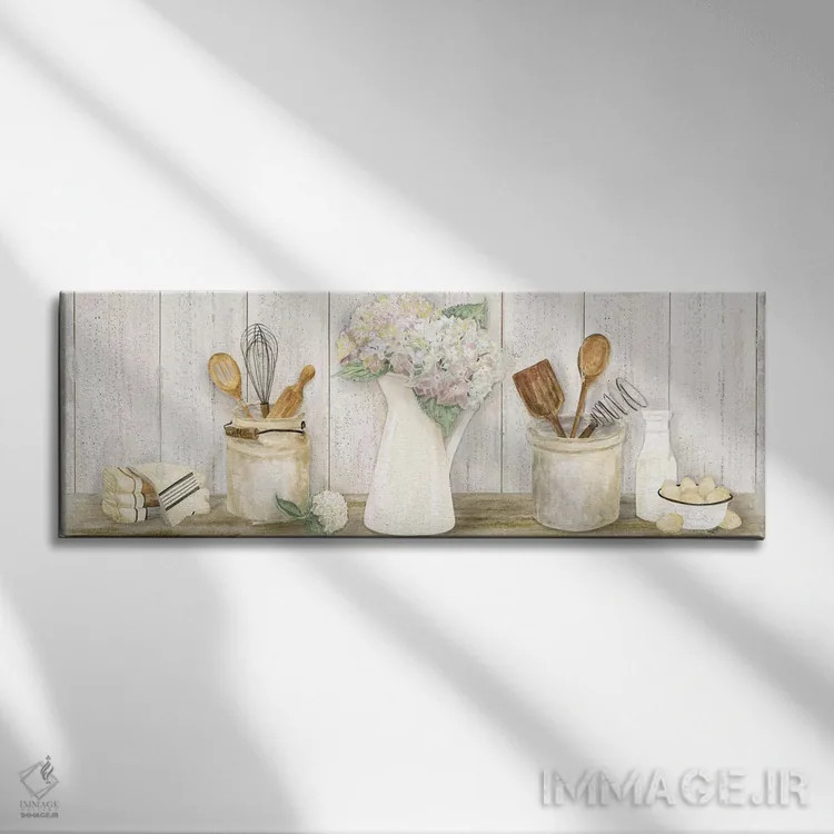 تابلو مدرن پنل آشپزخانه قدیمی اثر تارا رید - نمای روبهرو روی دیوار