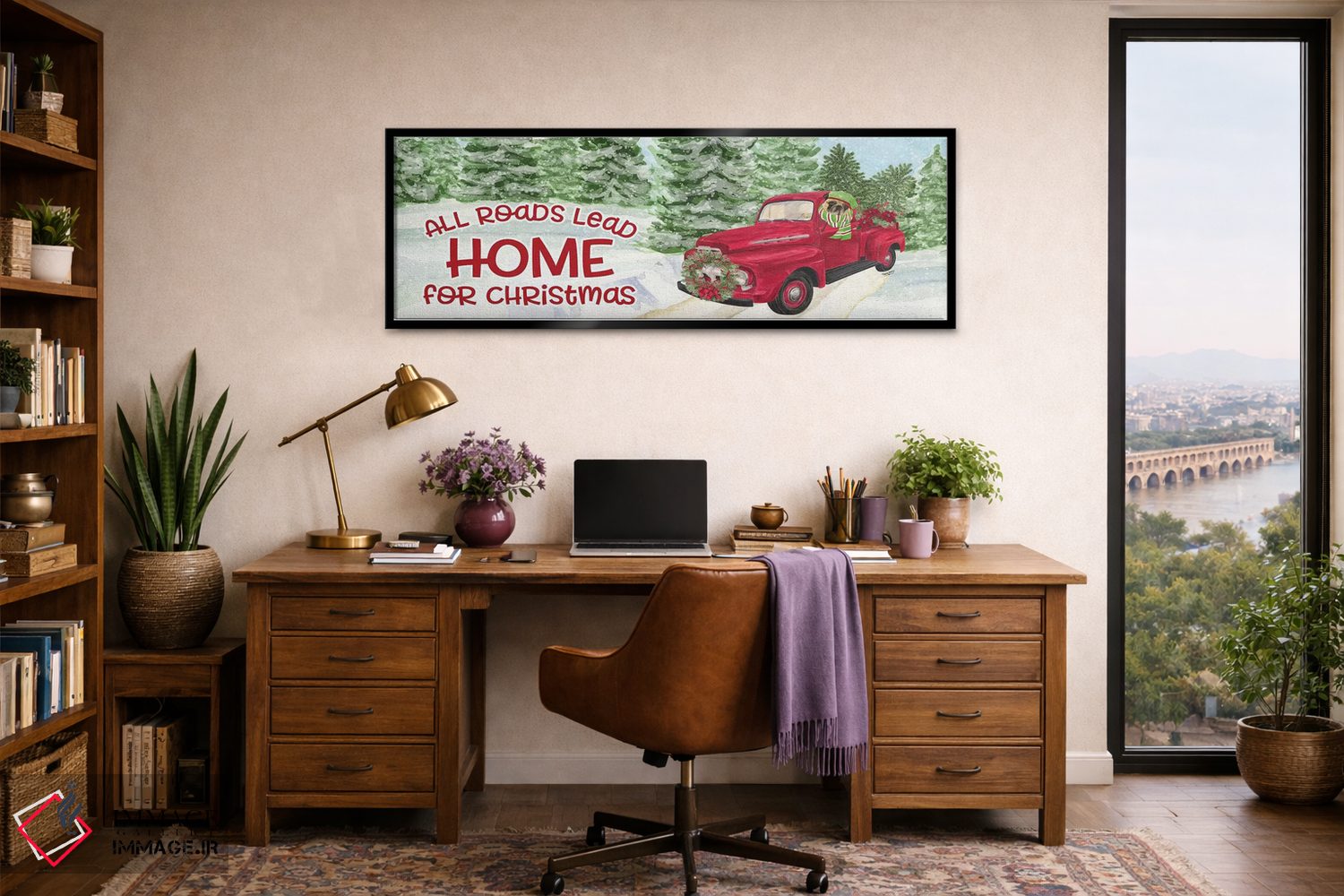 تابلو دکوراتیو روزهای سگی کریسمس اثر تارا رید - D3B