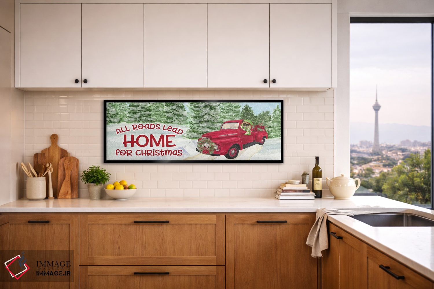 تابلو دکوراتیو روزهای سگی کریسمس اثر تارا رید - D4B