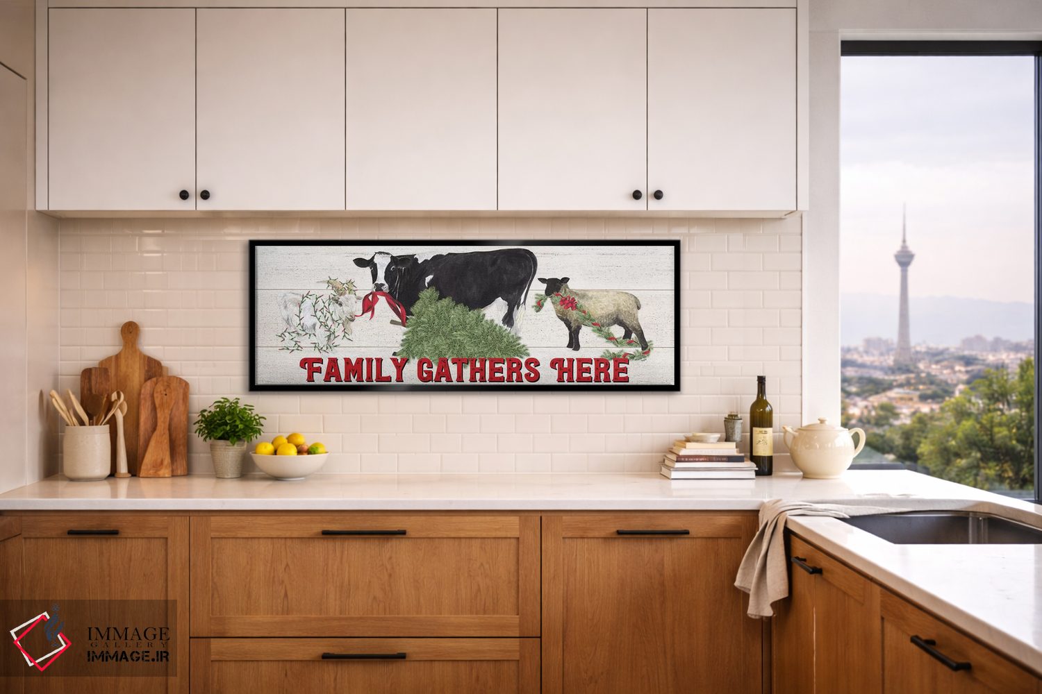 تابلو دکوراتیو کریسمس در مزرعه اثر تارا رید - D5B