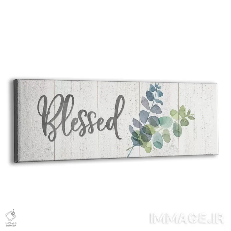 تابلو مدرن الهام طبیعی: تابلوی دعاهای آبی اثر تارا رید - نمای پرسپکتیو محصول