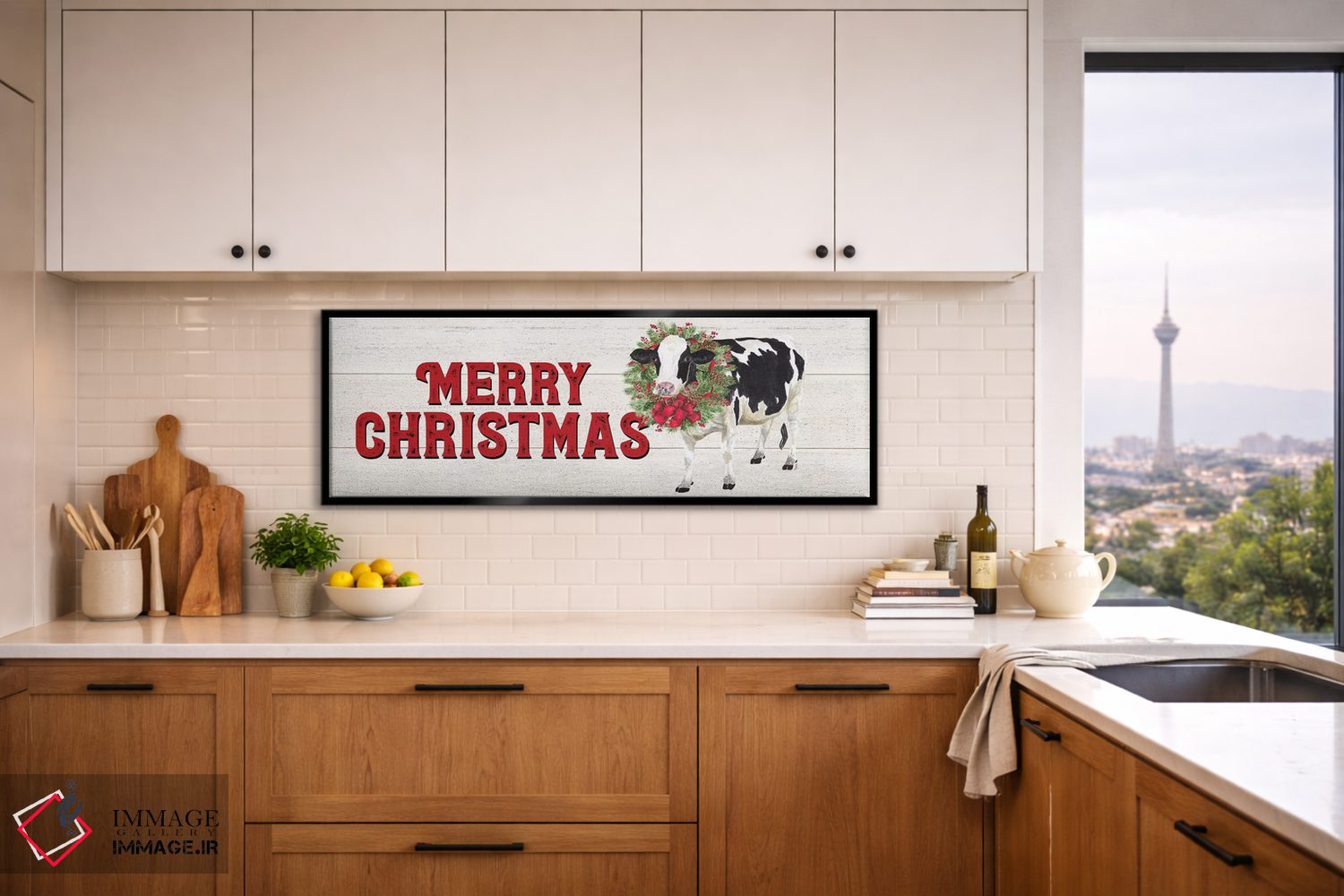 تابلو دکوراتیو کریسمس در مزرعه اثر تارا رید - D5B