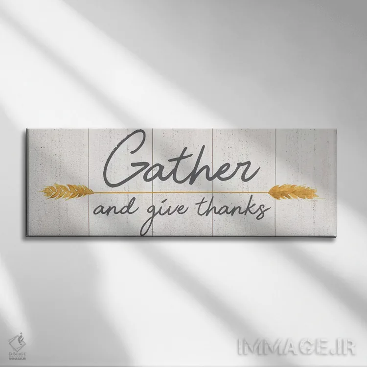 تابلوی زندگی روستایی I-شکرگزاری کن اثر تارا رید - نمای روبهرو روی دیوار