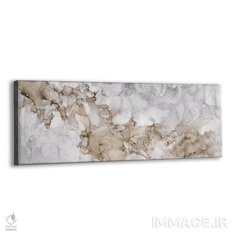 تابلو انتزاعیی زیبایی خنثی خاکستری اثر تارا رید - نمای پرسپکتیو محصول
