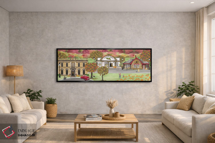 تابلوی دهکده برداشت محصول II اثر تارا رید - D3B