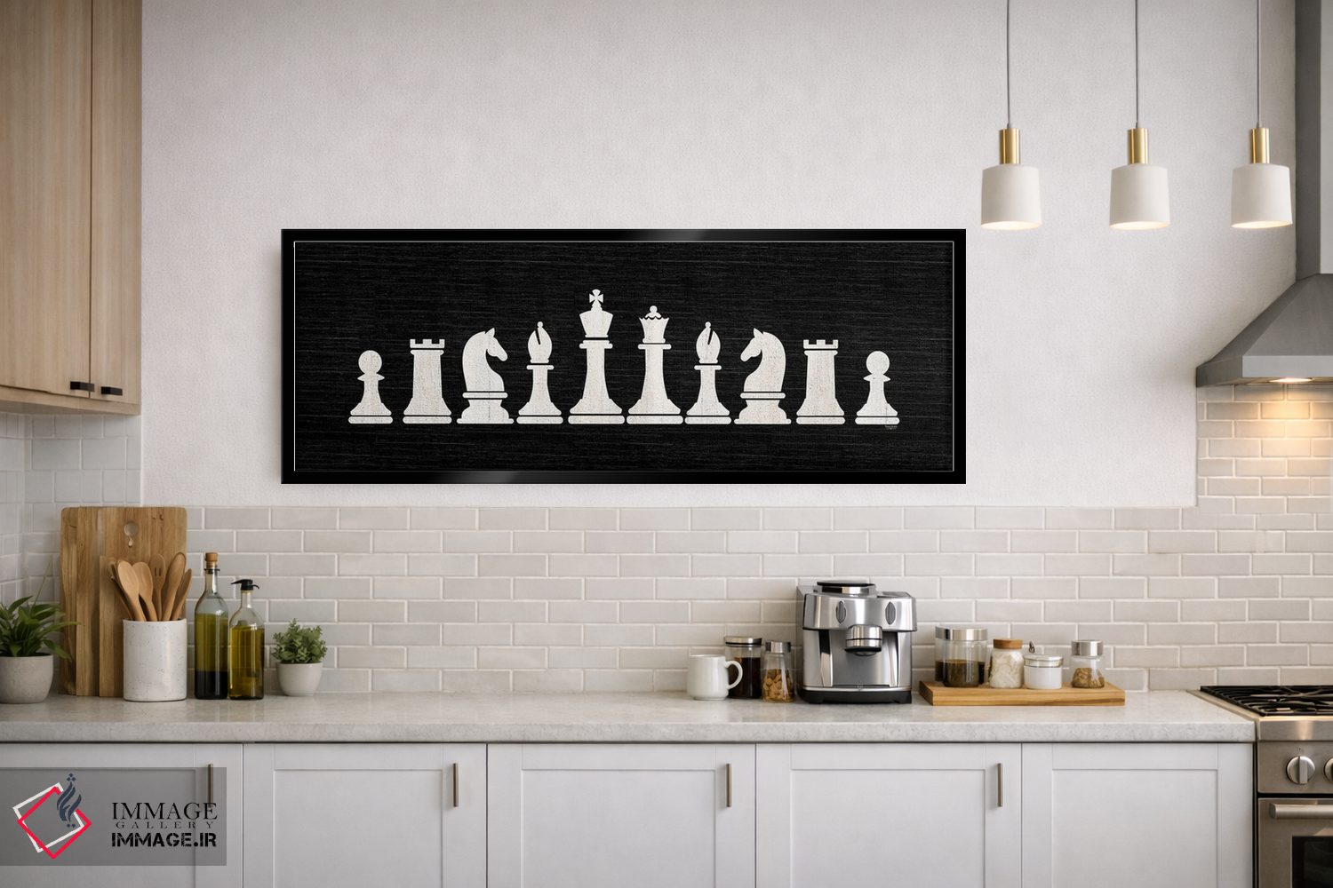 تابلوی مهره شطرنج سیاه اثر تارا رید - D2B