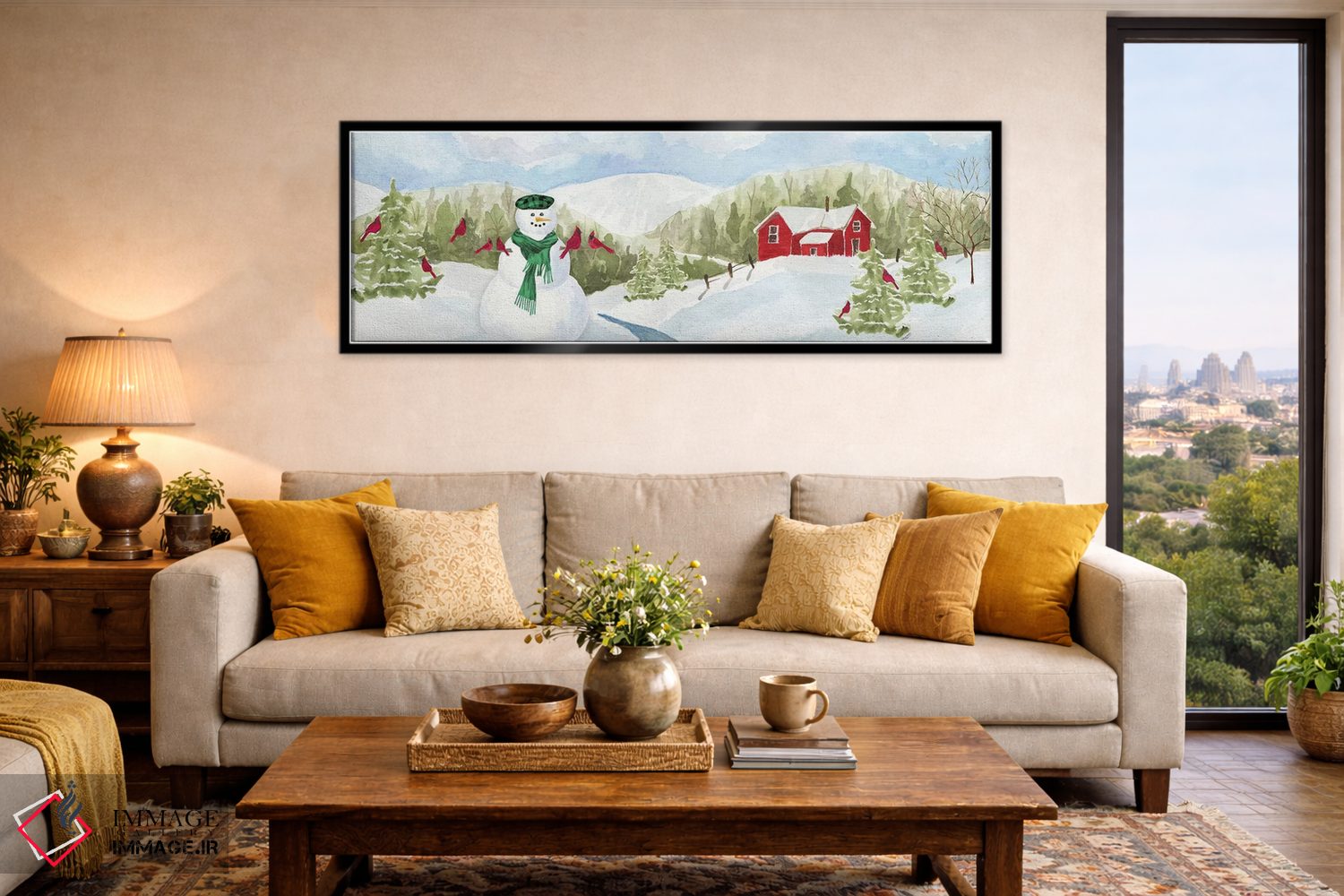 تابلوی آدم برفی کریسمس II اثر تارا رید - D6B
