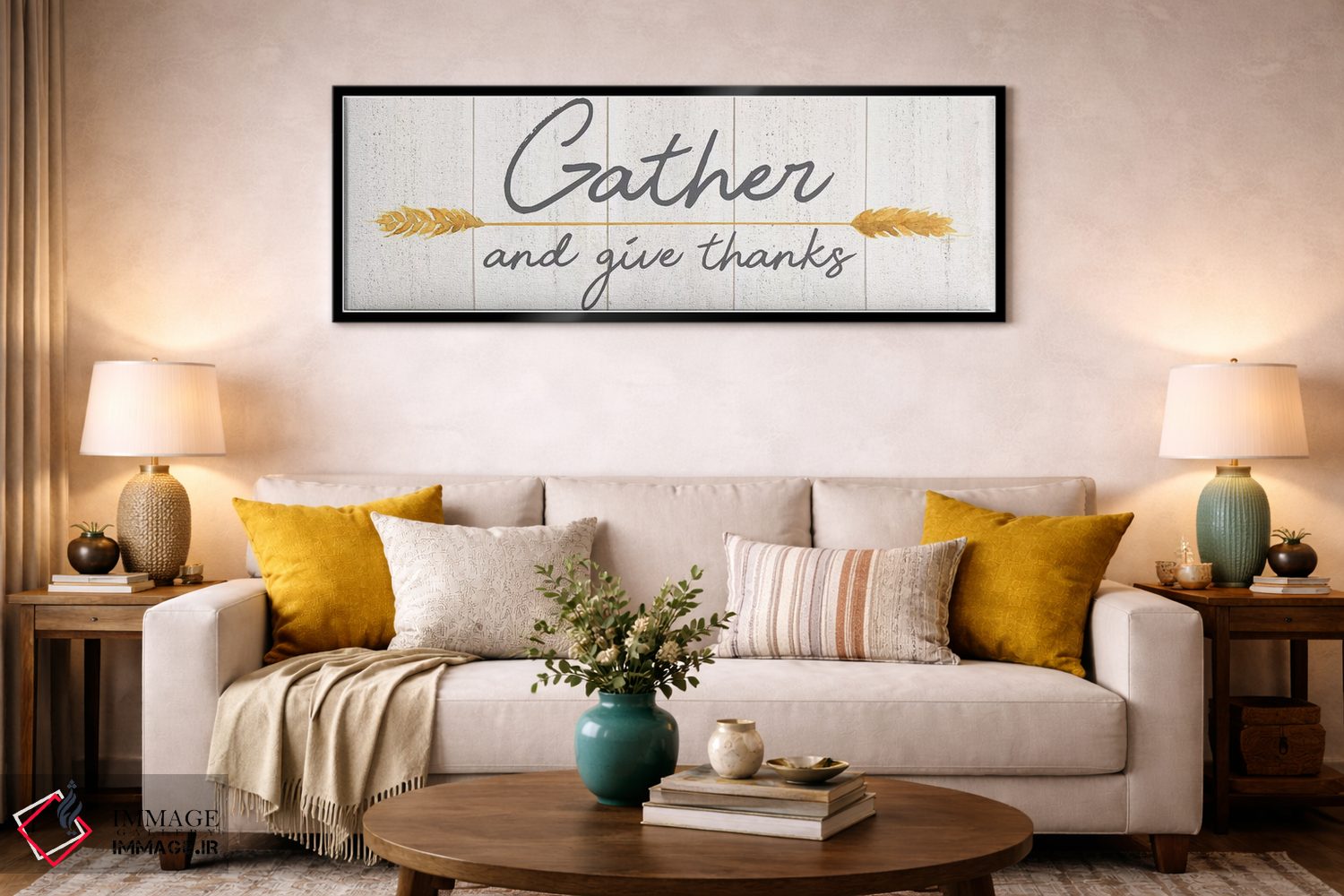 تابلوی زندگی روستایی I-شکرگزاری کن اثر تارا رید - D2B