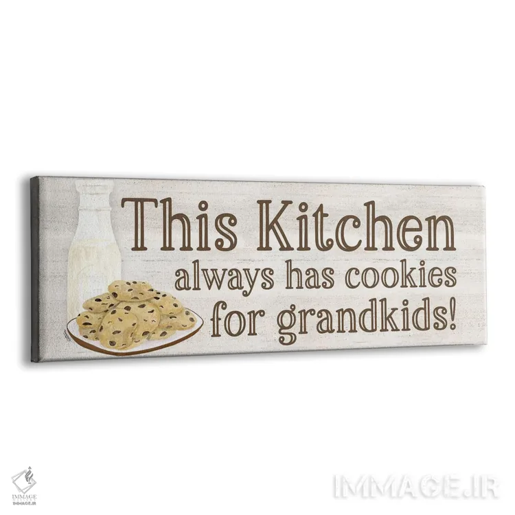 تابلو مدرن پنل زندگی پدربزرگ و مادربزرگ شماره ۴ - کوکی ها اثر تارا رید - نمای پرسپکتیو محصول