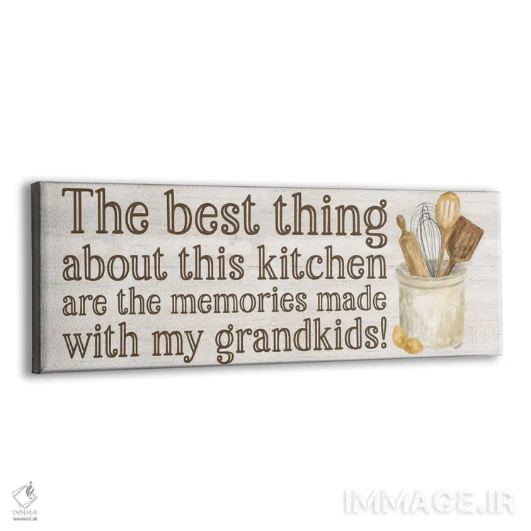 تابلو مدرن پنل زندگی پدربزرگ و مادربزرگ شماره ۵ - خاطرات اثر تارا رید - نمای پرسپکتیو محصول