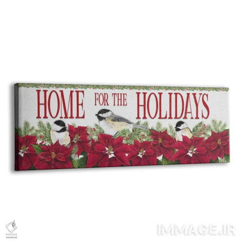 تابلو دکوراتیو چرخ ریسک کریسمسی قرمز اثر تارا رید - نمای پرسپکتیو محصول