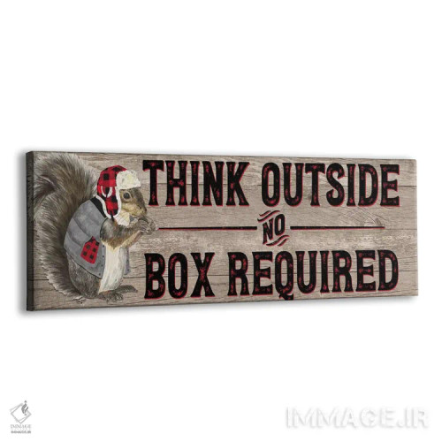 تابلو دکوراتیو گرما در طبیعت وحشی - تابلو "بیرون فکر کن" اثر تارا رید - نمای پرسپکتیو محصول