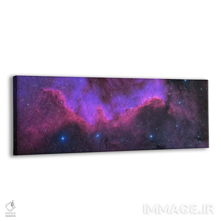 تابلو دکوراتیو دیوار ماکیان ، سحابی آمریکای شمالی اثر کن کراوفورد - نمای پرسپکتیو محصول