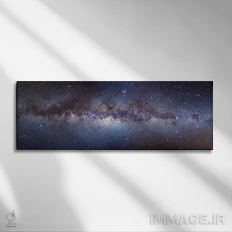 تابلو دکوراتیو نمای پانوراما از مرکز کهکشان راه شیری اثر آلن دایر - نمای روبهرو روی دیوار