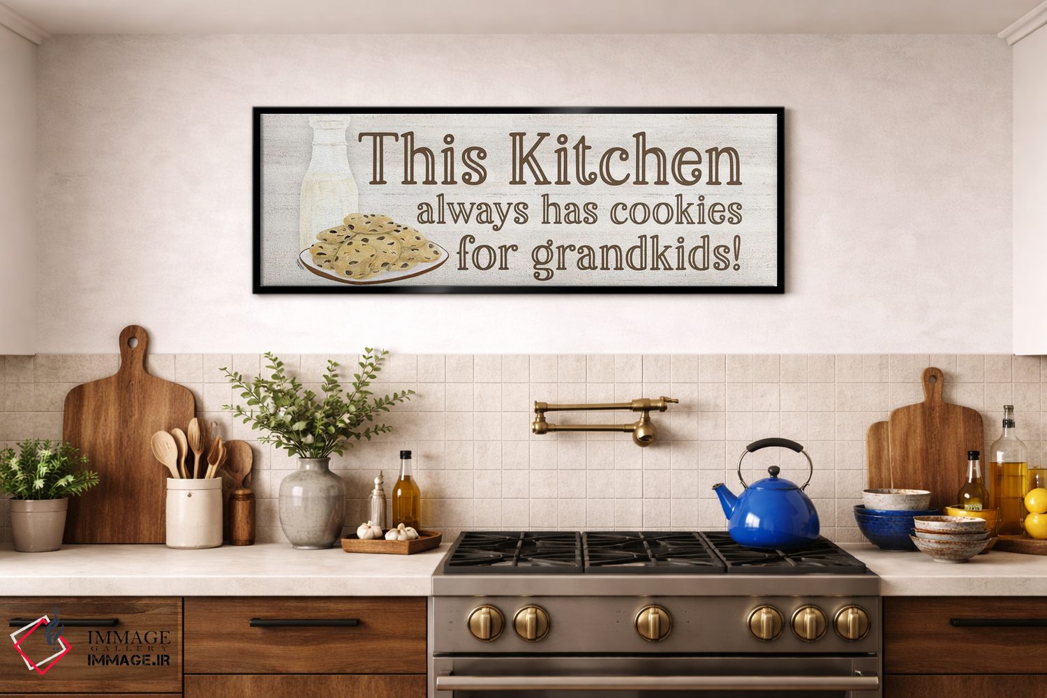 تابلو مدرن پنل زندگی پدربزرگ و مادربزرگ شماره ۴ - کوکی ها اثر تارا رید - D3B