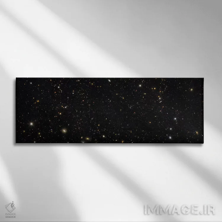 تابلو دکوراتیو 500 Galaxies Stretching Back Through Most Of The Unive… اثر استاک ترک ایمیجز - نمای روبهرو روی دیوار