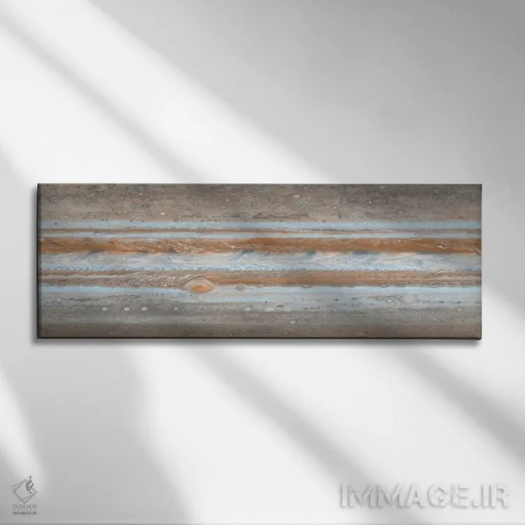 تابلو دکوراتیو نقشه رنگی سیاره مشتری اثر استاک ترک ایمیجز - نمای روبهرو روی دیوار