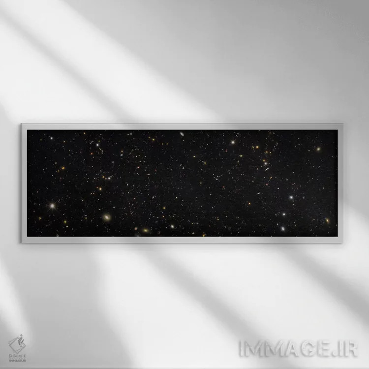 تابلو دکوراتیو 500 Galaxies Stretching Back Through Most Of The Unive… اثر استاک ترک ایمیجز - نمای قابدار سفید