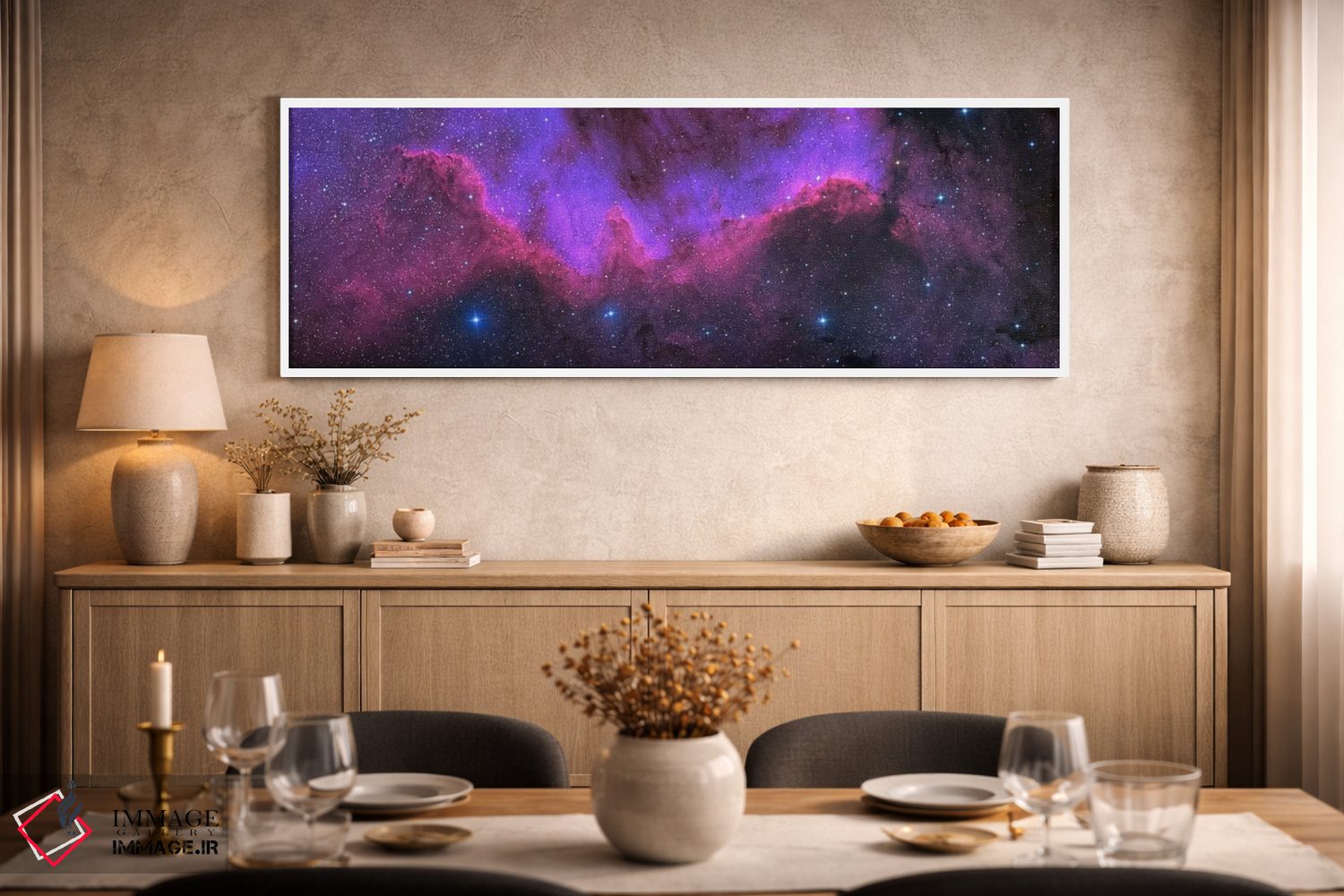 تابلو دکوراتیو دیوار ماکیان ، سحابی آمریکای شمالی اثر کن کراوفورد - D2W