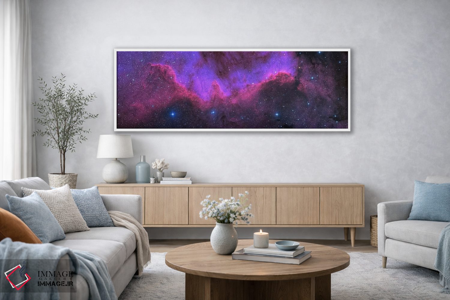 تابلو دکوراتیو دیوار ماکیان ، سحابی آمریکای شمالی اثر کن کراوفورد - D4W