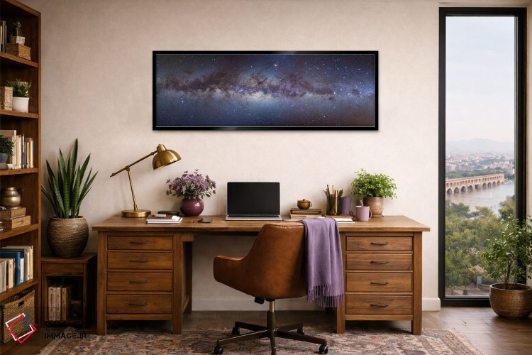 تابلو دکوراتیو نمای پانوراما از مرکز کهکشان راه شیری اثر آلن دایر - D3B