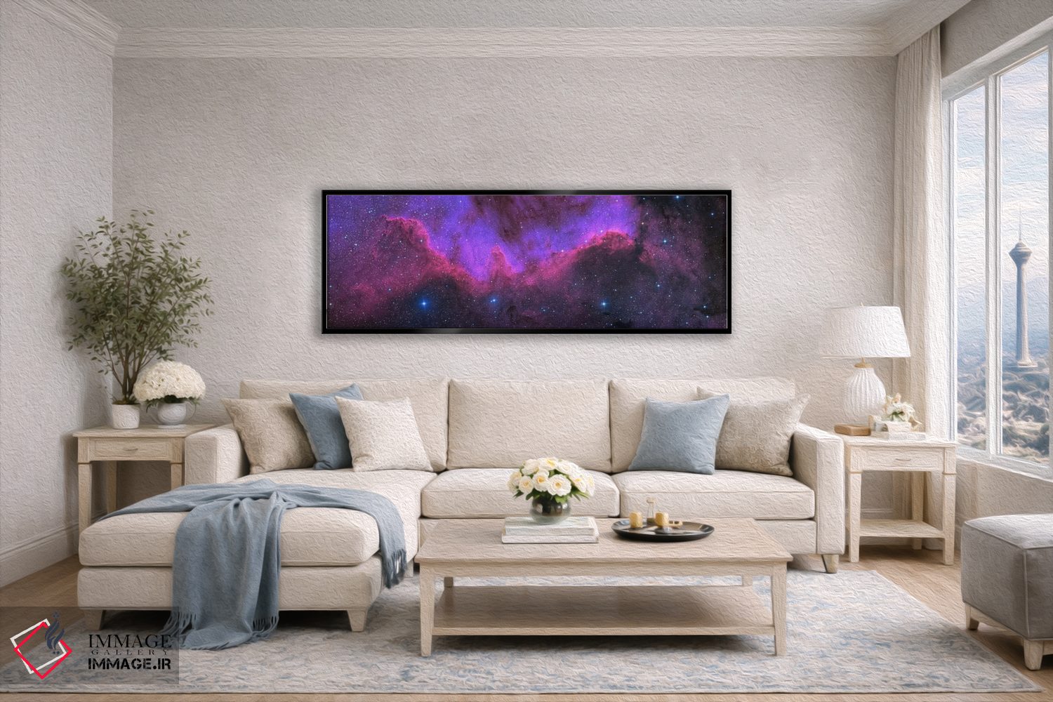 تابلو دکوراتیو دیوار ماکیان ، سحابی آمریکای شمالی اثر کن کراوفورد - D5B