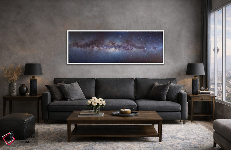 تابلو دکوراتیو نمای پانوراما از مرکز کهکشان راه شیری اثر آلن دایر - D4W