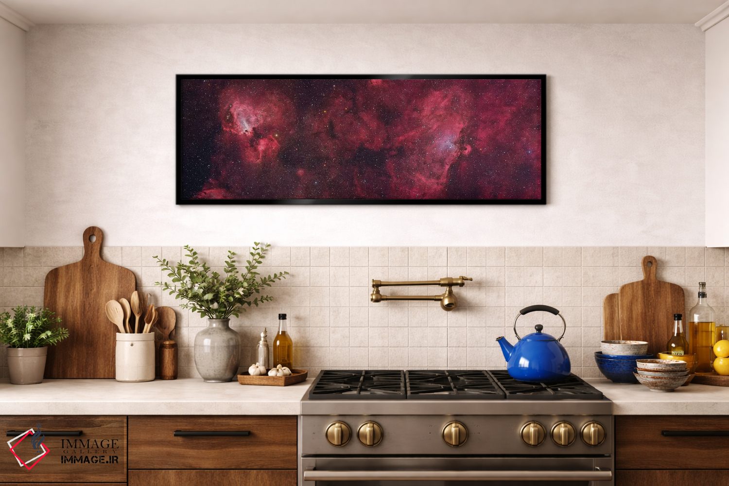 تابلو دکوراتیو سحابی عقاب و سحابی قو اثر روبرتو کولومباری - D2B