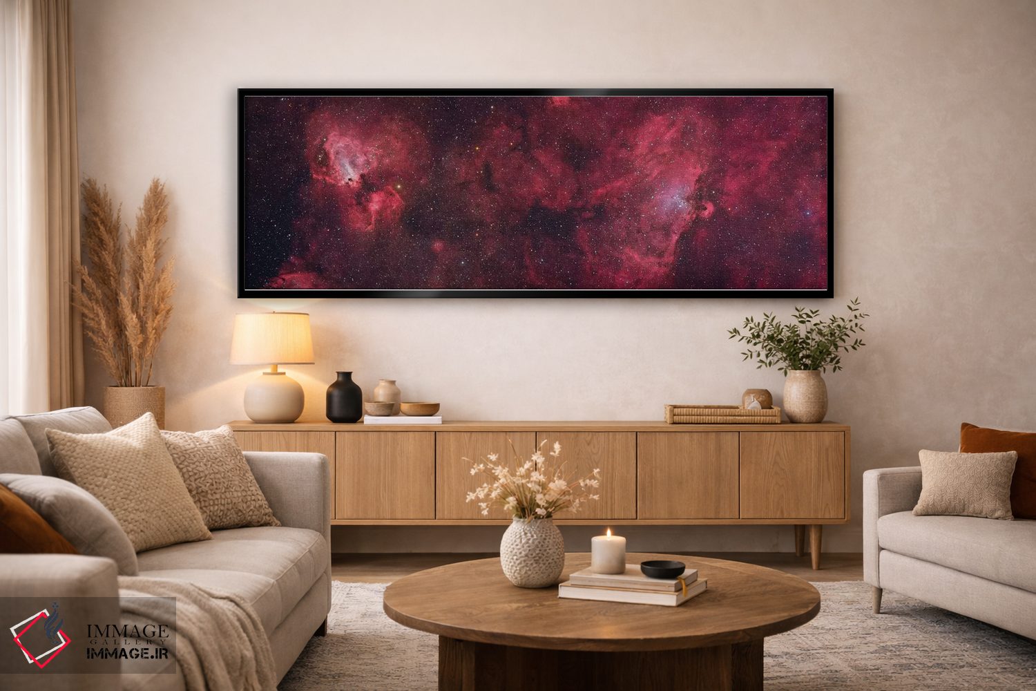 تابلو دکوراتیو سحابی عقاب و سحابی قو اثر روبرتو کولومباری - D5B