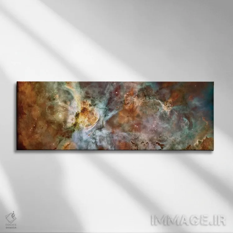 تابلو دکوراتیو منطقه مرکزی سحابی کارینا اثر استاک ترک ایمیجز - نمای روبهرو روی دیوار