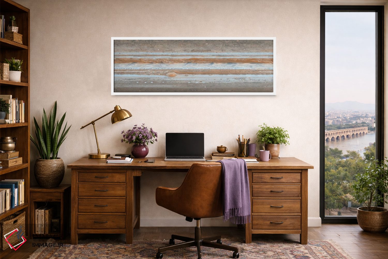 تابلو دکوراتیو نقشه رنگی سیاره مشتری اثر استاک ترک ایمیجز - D1W