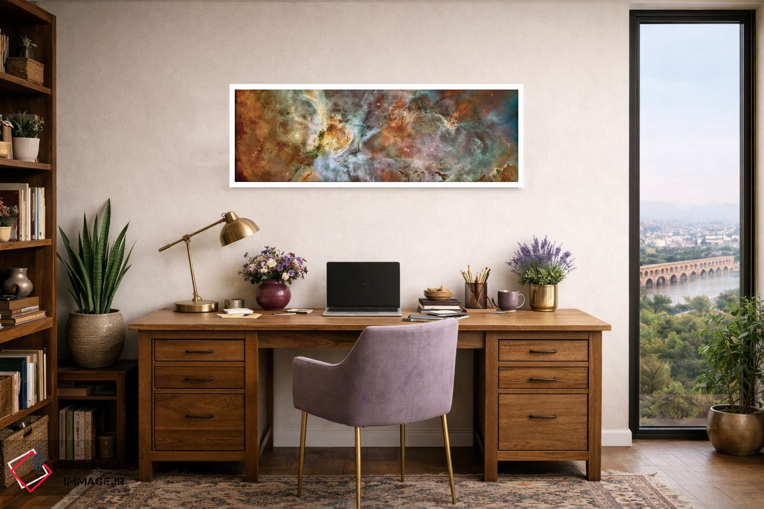 تابلو دکوراتیو منطقه مرکزی سحابی کارینا اثر استاک ترک ایمیجز - D1W