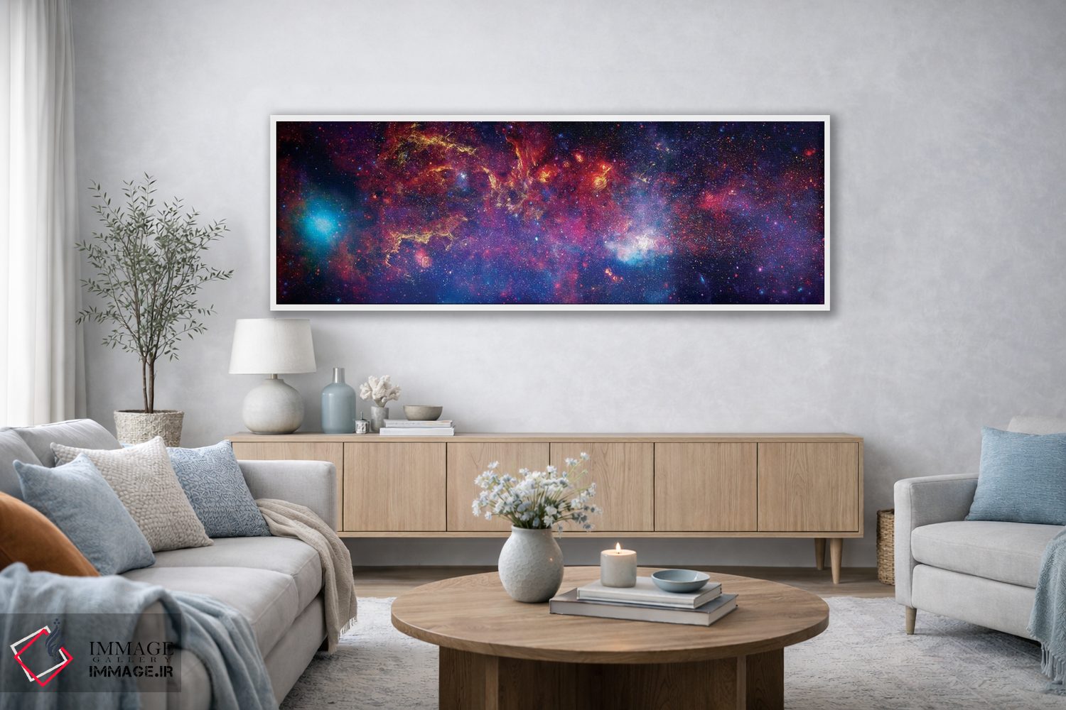 تابلو دکوراتیو منطقه مرکزی کهکشان راه شیری اثر استاک ترک ایمیجز - D3W