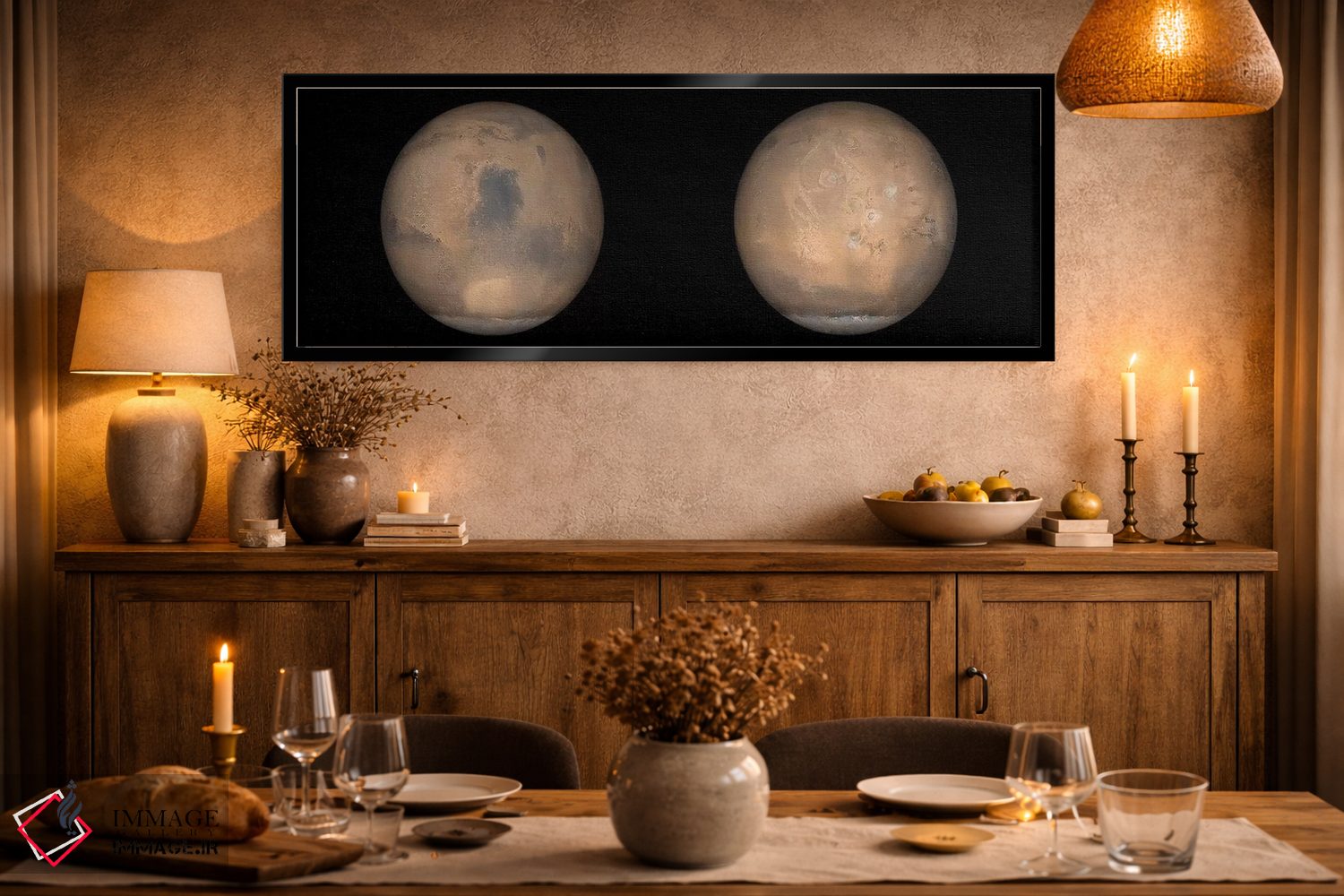 تابلو دکوراتیو نماهای جهانی از مریخ در اواخر تابستان نیمکره شمالی اثر استاک ترک ایمیجز - D2B