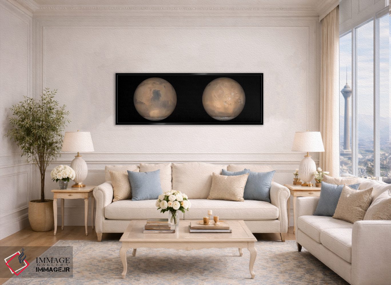 تابلو دکوراتیو نماهای جهانی از مریخ در اواخر تابستان نیمکره شمالی اثر استاک ترک ایمیجز - D6B